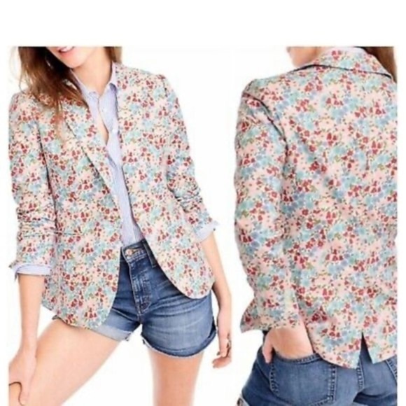 J. CREW x LIBERTY LONDON Campbell Blazer Size 6 - Picture 3 of 10